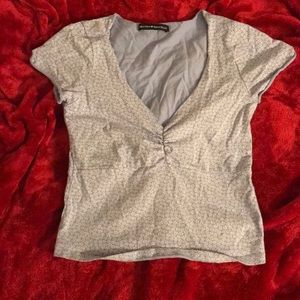 Short sleeve crop shirt